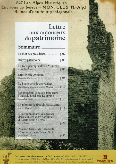 Bulletin n°82 sommaire