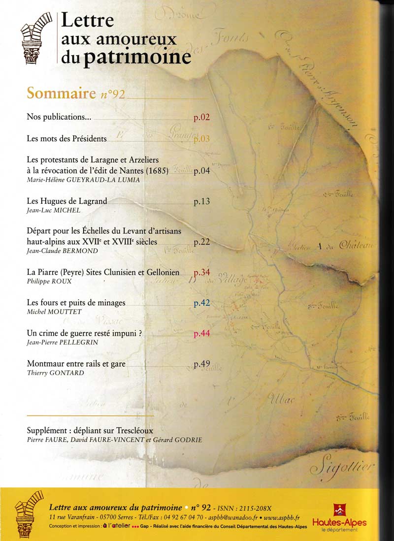 Bulletin n°92 couverture
